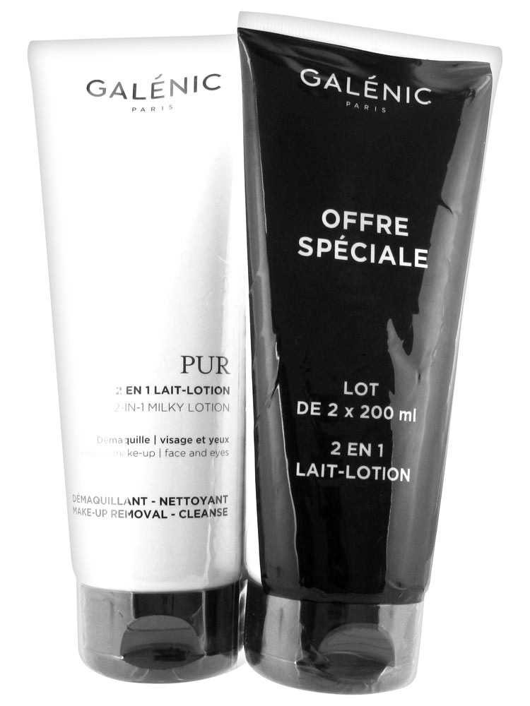 [NgRT011uyRT0011594] Galénic Pur 2 en 1 Lait-Lotion 2 x 200 ml