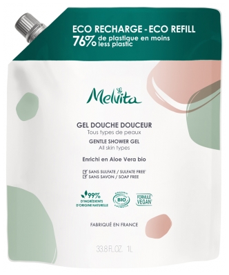 [NgRT011uyRT0011794] Gel Douche Douceur Bio Éco-Recharge 1L Melvita