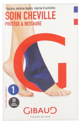 Gibaud Soin Cheville Chevillère Bleue