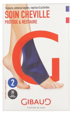 Gibaud Soin Cheville Chevillère Bleue
