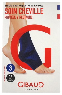 Gibaud Soin Cheville Chevillère Bleue