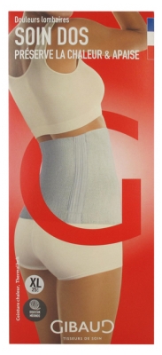 Gibaud Soin Dos Ceinture Chaleur Écru Hauteur 25 cm