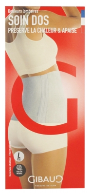 Gibaud Soin Dos Ceinture Chaleur Écru Hauteur 25 cm