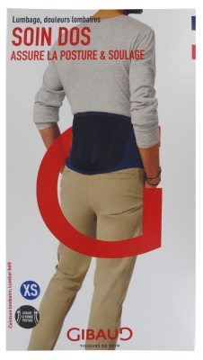 [844FgT00004vvef] Gibaud Soin Dos Ceinture Lombaire Hauteur 21 cm