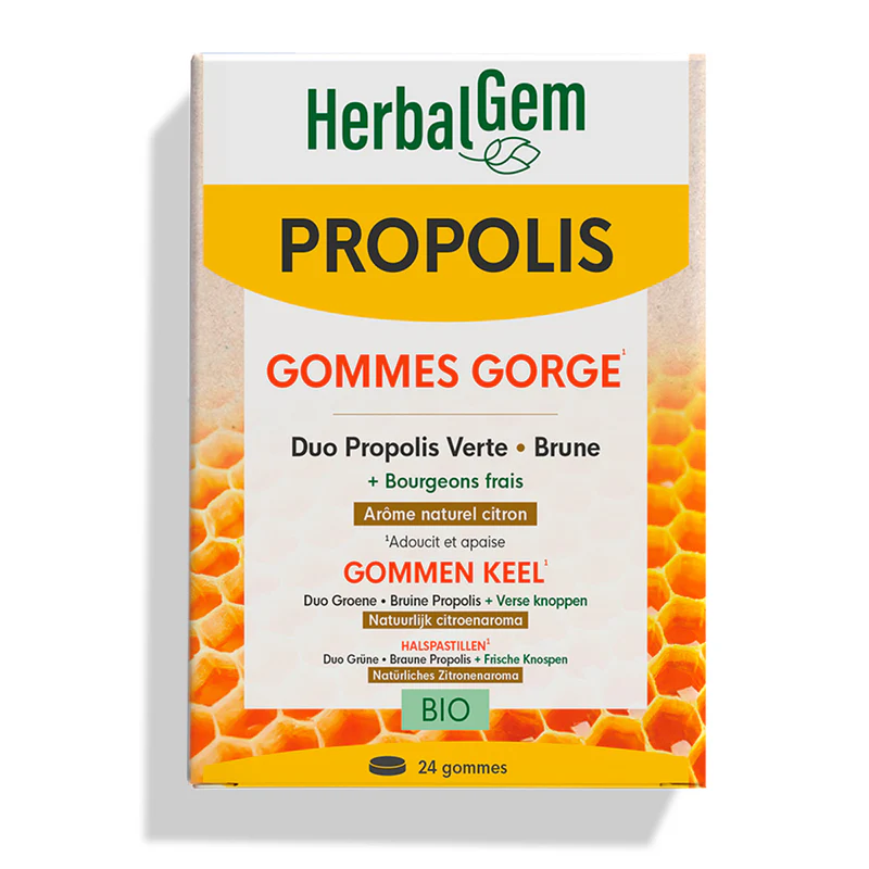 [NgRT011uyRT0013055] HerbalGem Bio Propolis Large Spectre 24 Gommes