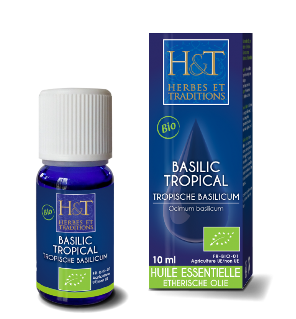 [NgRT011uyRT0013394] Huile Essentielle de Basilic Tropical Bio à Méthylchavicol Herbes & Traditions