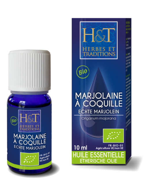 Huile Essentielle de Marjolaine à Coquille Bio Herbes & Traditions