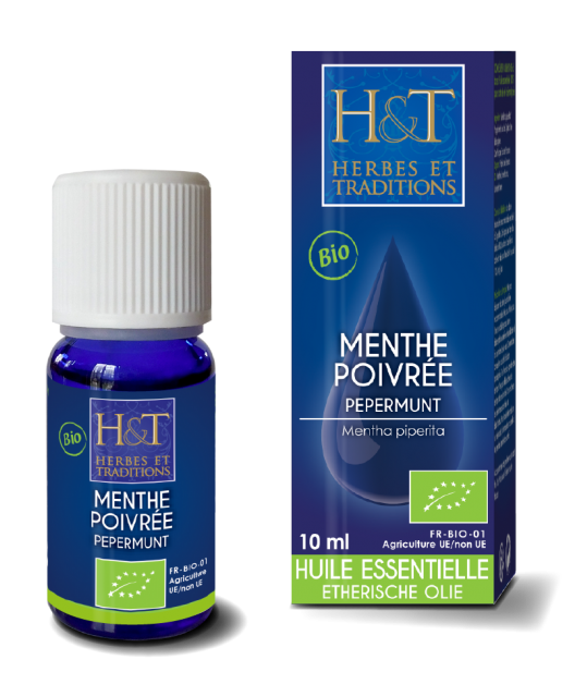 Huile Essentielle de Menthe Poivrée Bio Herbes & Traditions