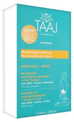 [NgRT011uyRT0014615] Kit Minceur Huile Minceur Ayurvédique + Gant Garshan Abhyanga Taaj