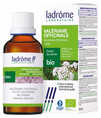 Ladrôme Extrait de Plante Bio Valériane Officinale 50 ml