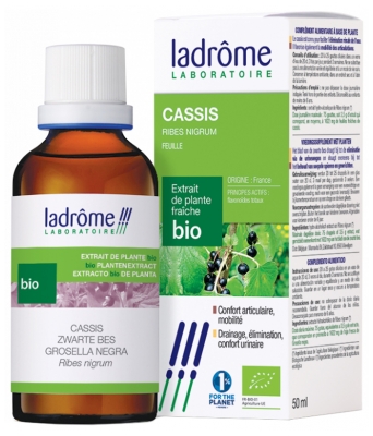 Ladrôme Extrait de Plante Fraîche Bio Cassis 50 ml