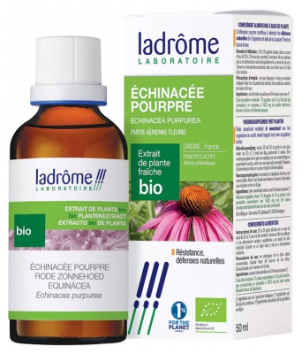 Ladrôme Extrait de Plante Fraîche Bio Echinacée Pourpre 50 ml