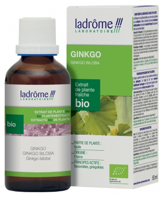 Ladrôme Extrait de Plante Fraîche Bio Ginkgo 50 ml