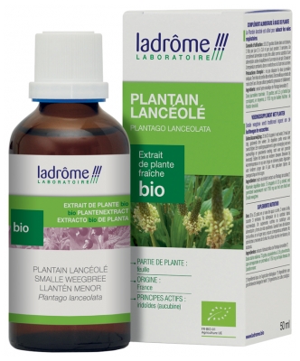 Ladrôme Extrait de Plante Fraîche Bio Plantain Lancéolé 50 ml