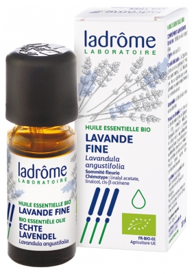 Ladrôme Huile Essentielle Lavande Fine (Lavandula angustifolia) Bio 10 ml