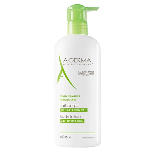 Lait Corps Hydratation 24h 400ml A-Derma