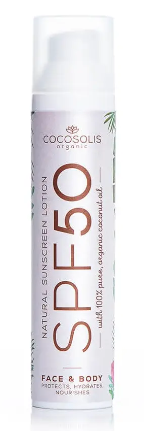 [844FgT00004w1ml] Natural Sunscreen Lotion SPF50 100g Cocosolis