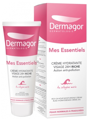 Dermagor Mes Essentiels Crème Hydratante Visage 24H Riche 40 ml