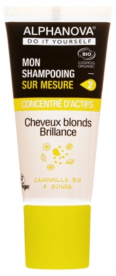 Alphanova DIY Mon Shampoing Sur Mesure Concentré d'Actifs Cheveux Blonds Brillance Bio 20 ml