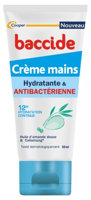 Baccide Crème Mains Hydratante et Antibactérienne 50 ml