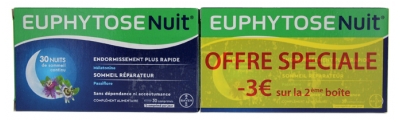 Bayer Euphytose Nuit Lot de 2 x 30 Comprimés