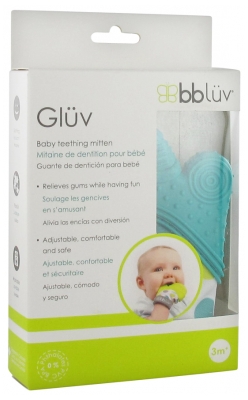 Bblüv Glüv Mitaine de Dentition pour Bébé 3 Mois et +