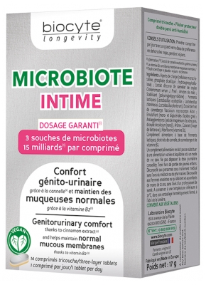 Biocyte Longevity Microbiote Intime 14 Comprimés