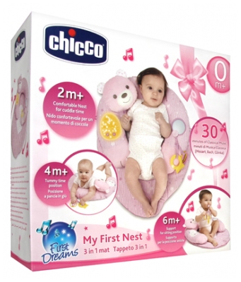 Chicco First Dreams My First Nest Tapis 3en1 0 Mois et +