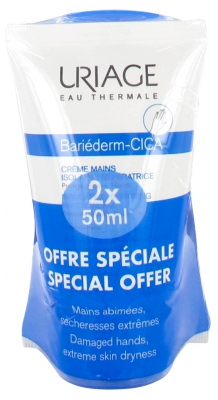 Bariéderm Cica Crème Mains Lot de 2 Uriage