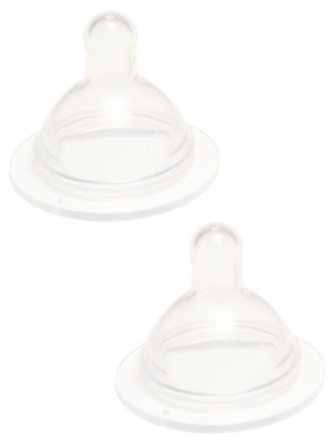 dBb Remond 2 Tétines Silicone Large Ouverture à Trou Débit Lent 0-4 Mois