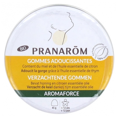 Aromaforce Gommes Adoucissantes Miel Citron Bio 45g Pranarôm 
