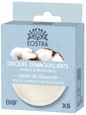 Eostra Disques Démaquillants Lavables & Réutilisables 6 Cotons