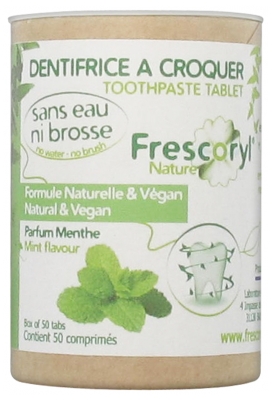 Frescoryl Nature Dentifrice à Croquer Parfum Menthe 50 Comprimés