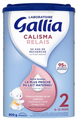 Gallia Calisma Relais 2ème Âge 6-12 Mois 800 g