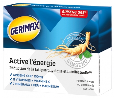 Gerimax Active l'Énergie 90 Comprimés