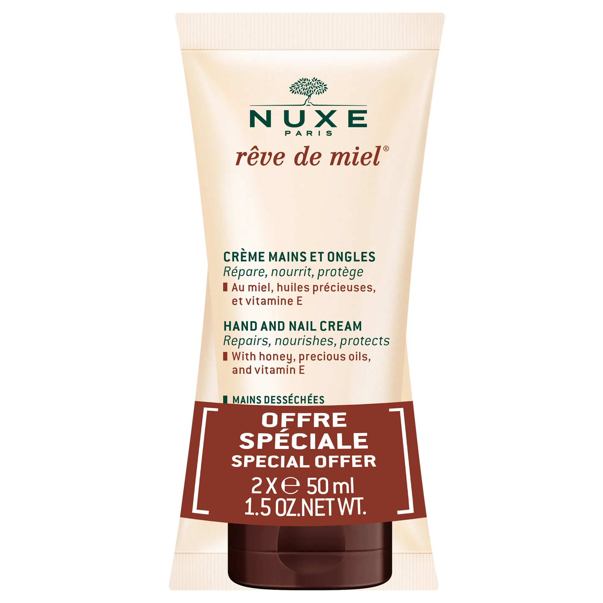 Rêve de Miel Crème Mains 2x50ml Nuxe