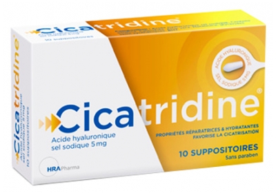 HRA Pharma Cicatridine Acide Hyaluronique 10 Suppositoires