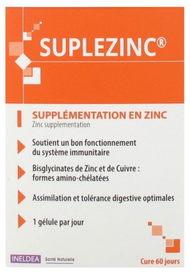 Ineldea Suplezinc 60 Gélules Végétales