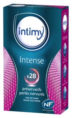 Intimy Intense 28 Préservatifs Perlés Nervurés