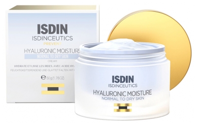 Isdin Isdinceutics Prevent Hyaluronic Moisture Peau Normale à Sèche 50 g