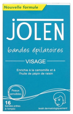 Jolen Bandes Epilatoires Visage 16 Bandes