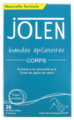 Jolen Bandes Epilatoires Corps 36 Bandes