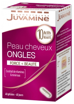 Juvamine Peau Cheveux Ongles 40 Gélules
