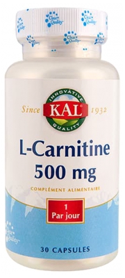 Kal L-Carnitine 500 mg 30 Capsules