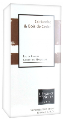 L'Essence des Notes Eau de Parfum Coriandre Bois de Cèdre 100 ml