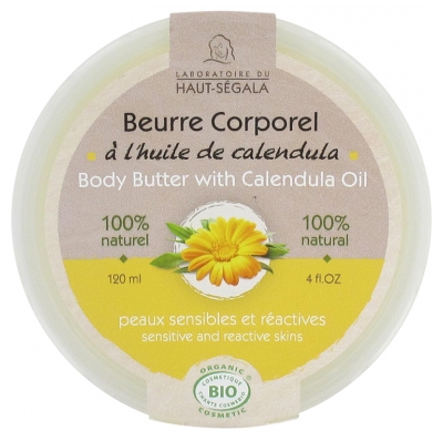 Laboratoire du Haut-Ségala Beurre Corporel à l'Huile de Calendula Bio 120 ml