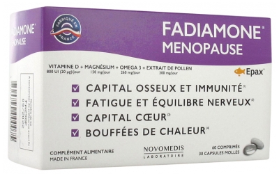 Laboratoire Novomedis Fadiamone Ménopause 60 Comprimés + 30 Capsules Molles