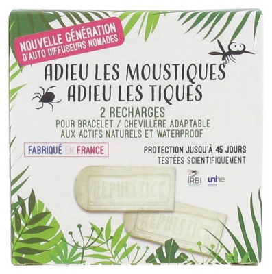 Laboratoire Source Origine Repulstick Bracelet / Chevillère Adaptable 2 Recharges