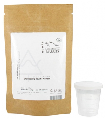 Laboratoires de Biarritz Nomas Shampoing Douche Nomade Corps & Cheveux Bio 35 g