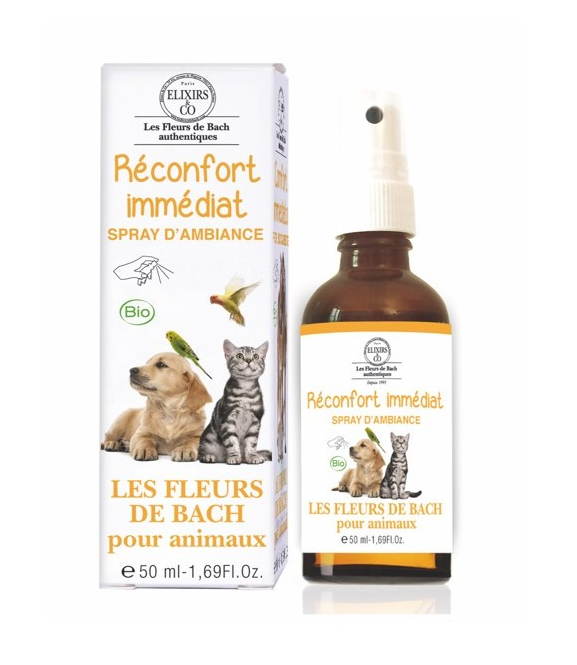 Spray d'ambiance Animaux Réconfort Immédiat 50ml Elixirs & Co